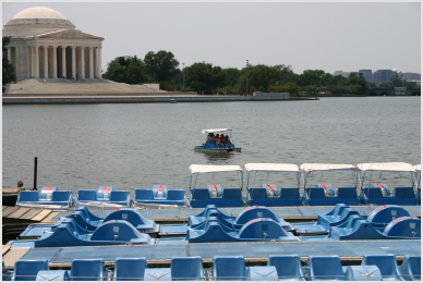 paddling towards Jefferson
