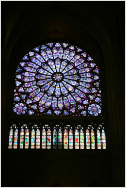 Notre Dame stained glass