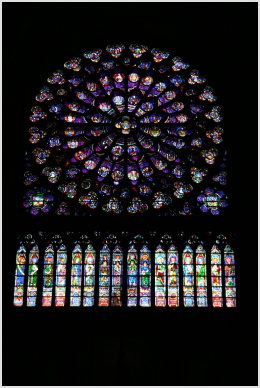 Notre Dame stained glass