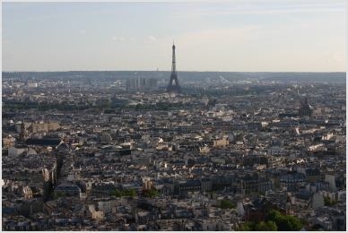 SW vers la tour Eiffel