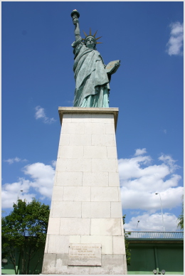 Liberty on pedestal