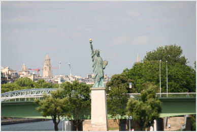 Liberty from the next bridge