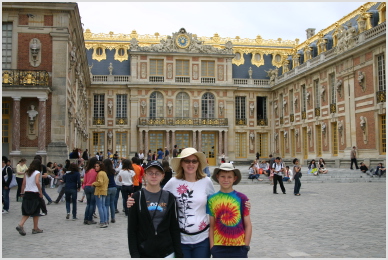 in front of Versailles