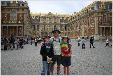 in front of Versailles