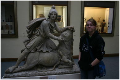 Charis w/Mithras statue