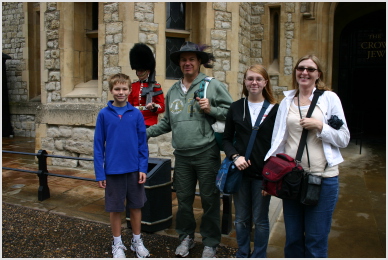 Tower guard photo-bombing us