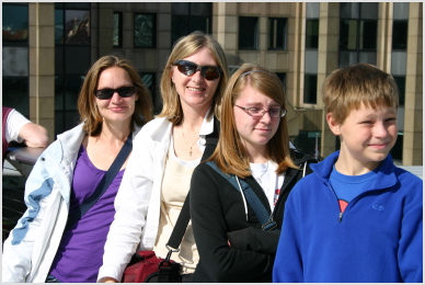 Alison, Peggy, Charis, Luke