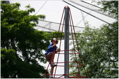 Luke climbing