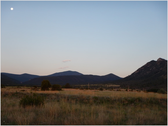 looking south at dawn