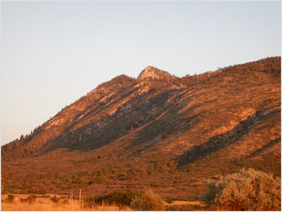 sunrise looking at Tooth of Time