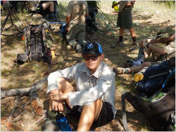 Luke during a break