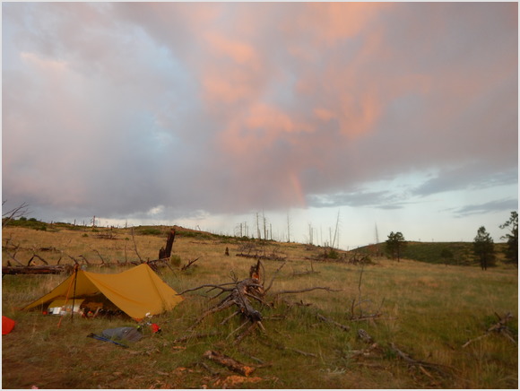 sunrise + rainbow