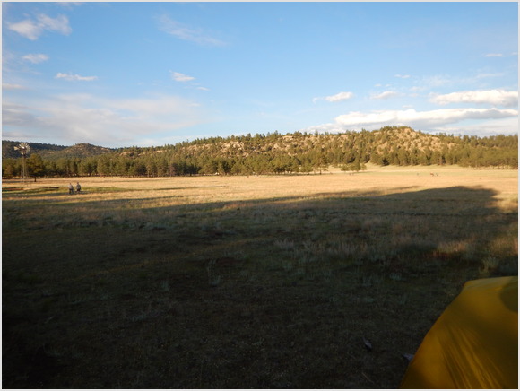 view from our camp to the main camp