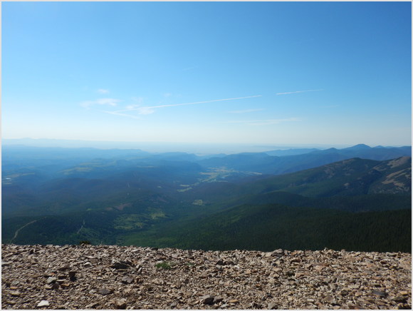 view from atop Mount Baldy