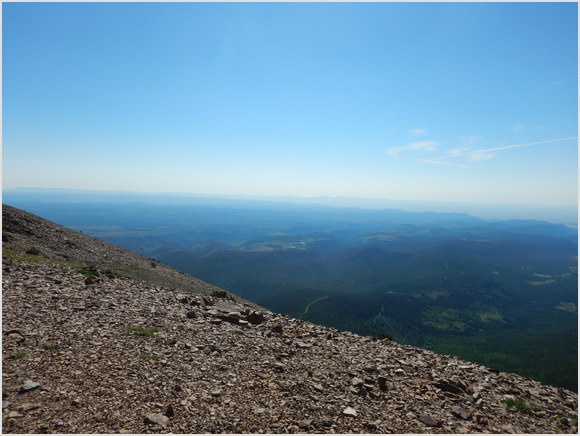 view from atop Mount Baldy