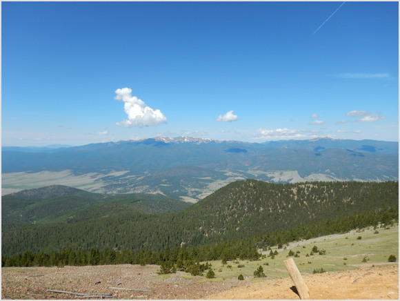 view from shoulder of Mount Baldy