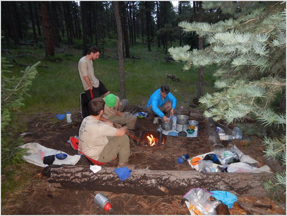 camp at Baldy Skyline