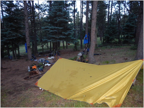 camp at Baldy Skyline