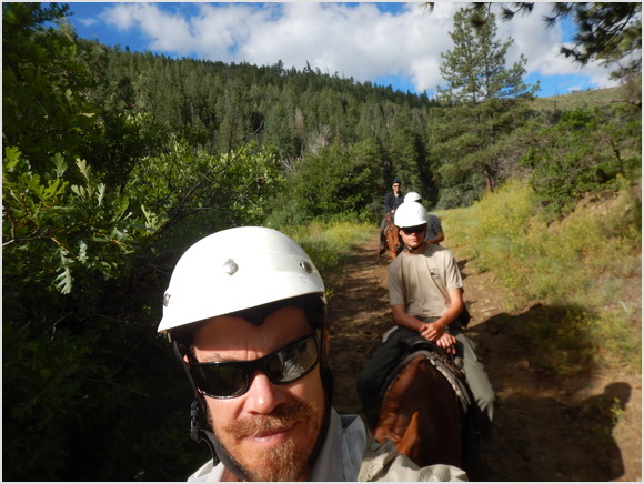 horse ride selfie